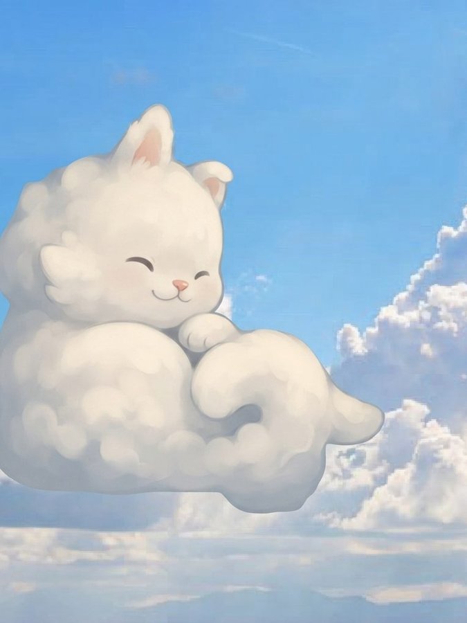 入道雲がねこになった作品